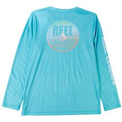 Reel Legends Big Boys Reel-Tec Circle Stripe Logo T-Shirt