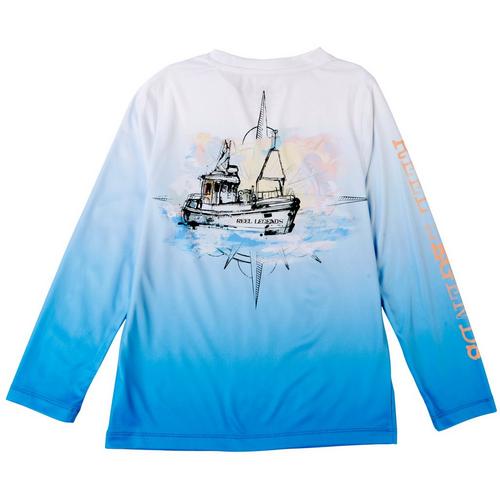 Reel Legends Big Boys Reel-Tec Fishing Boat T-Shirt