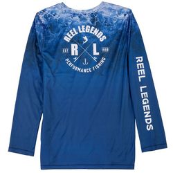 Reel Legends Big Boys Reel-Tec Water Waves T-Shirt