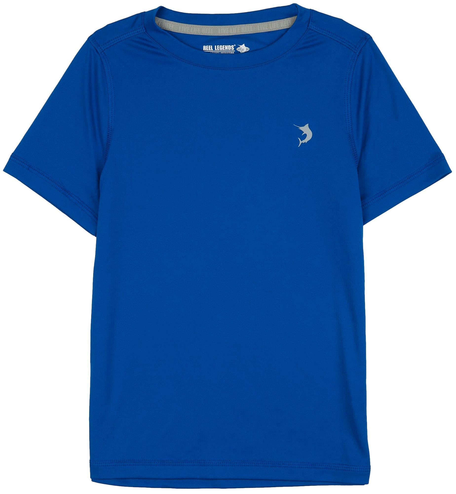 Reel Legends Little Boys Reel-Tec Solid Short Sleeve Top