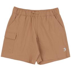 Little Boys 7.25 in. Solid Cargo Shorts