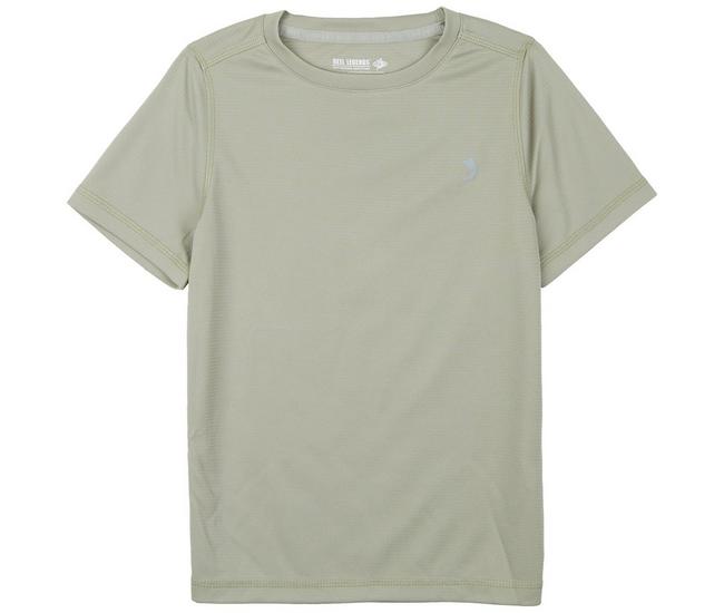 Reel Legends Little Boys Freeline Solid Short Sleeve T-Shirt