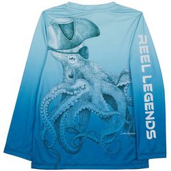 Reel Legends Little Boys Octopus Long Sleeve Top