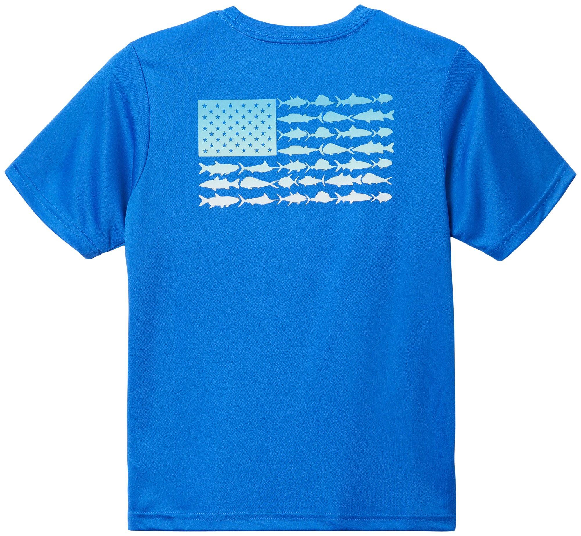 Columbia Big Boys Terminal Tackle PFG Shark Flag T-Shirt