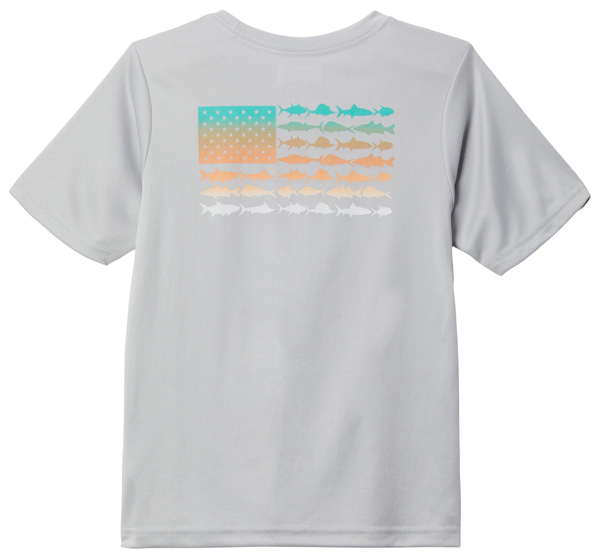 Columbia Big Boys Terminal Tackle PFG Shark Flag T-Shirt