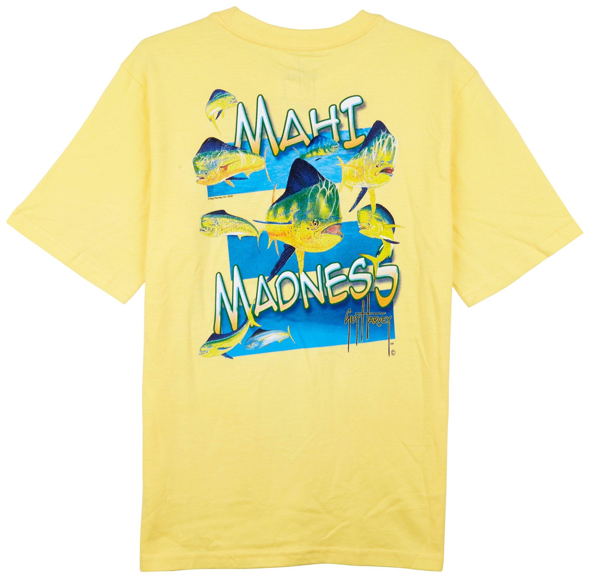 Guy Harvey Big Boys Mahi Madness Short Sleeve T-Shirt