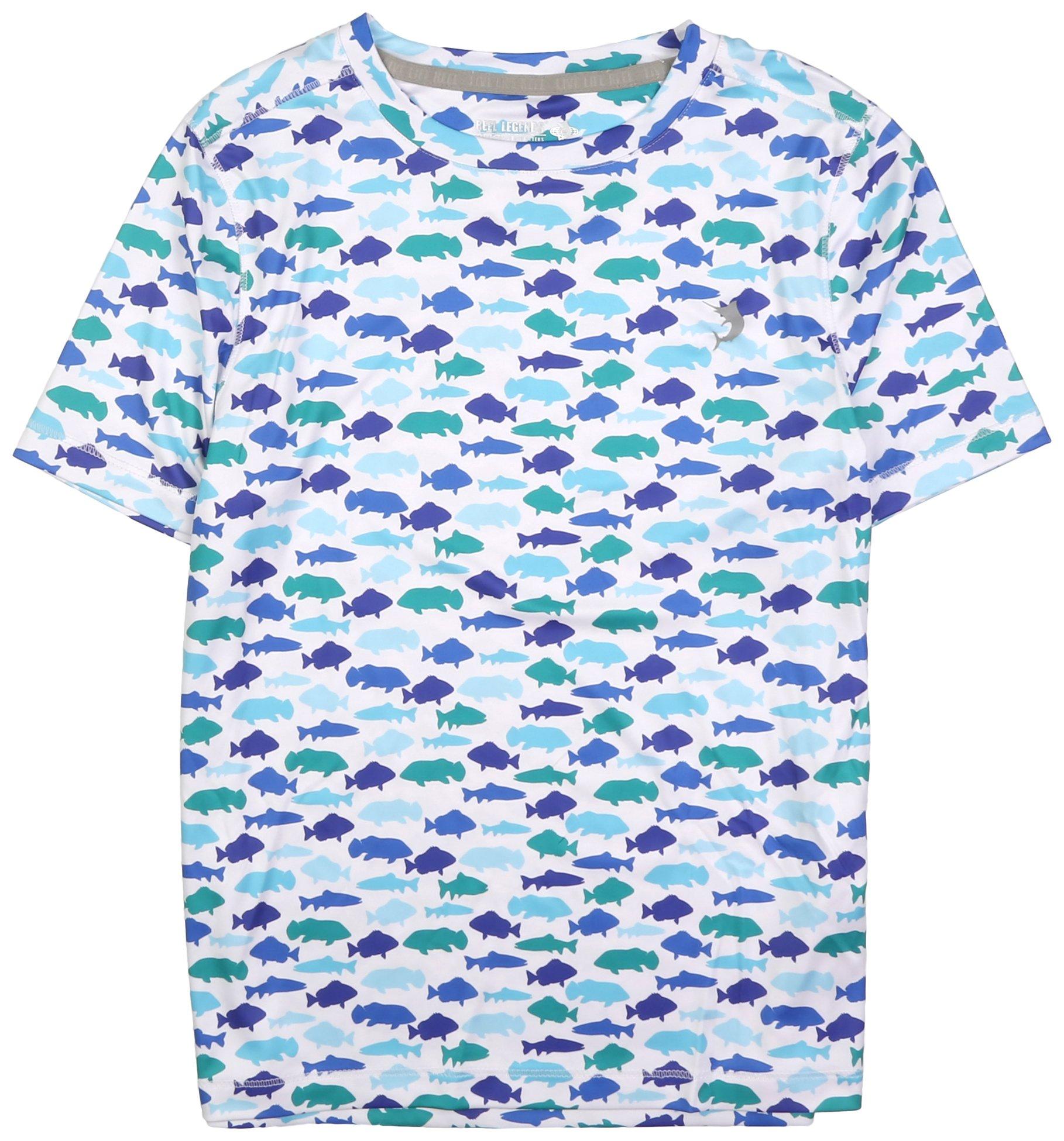 Reel Legends Little Boys Reel-Tec Shark Performance T-Shirt