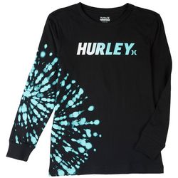 Hurley Big Boys Tie Dye Wrap Long Sleeve T-Shirt