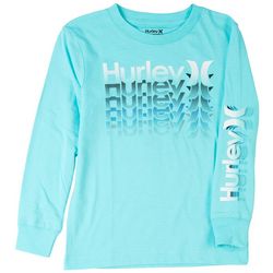Hurley Big Boys One & Only Stacked Long Sleeve T-Shirt