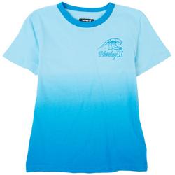 Little Boys Ombre Waves Logo T-Shirt