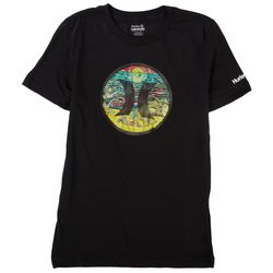 Hurley Big Boys Skull Beach Hologram Short Sleeve T-Shirt