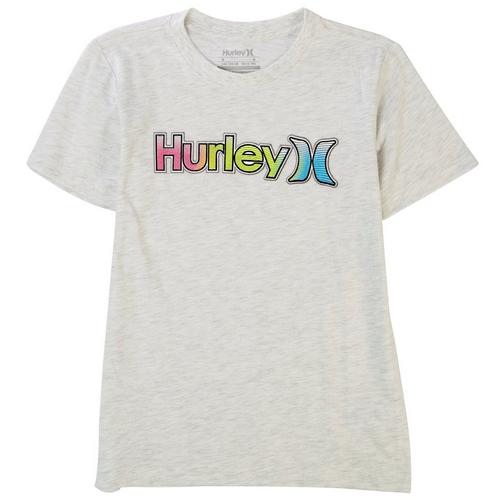 Hurley Big Boys Faux Embroidered Logo Short Sleeve