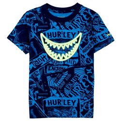 Hurley Little Boys Shark Short Sleeve T-Shirt