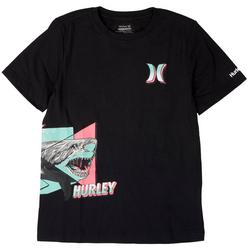 Big Boys Shark Hurley Logo Short Sleeve T-Shirt
