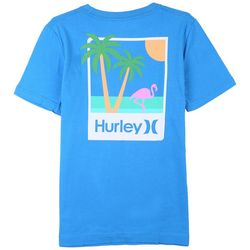 Hurley Big Boys Flamingo Palm Short Sleeve T-Shirt