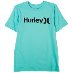 Hurley Big Boys Foil Print Logo Short Sleeve T-Shirt