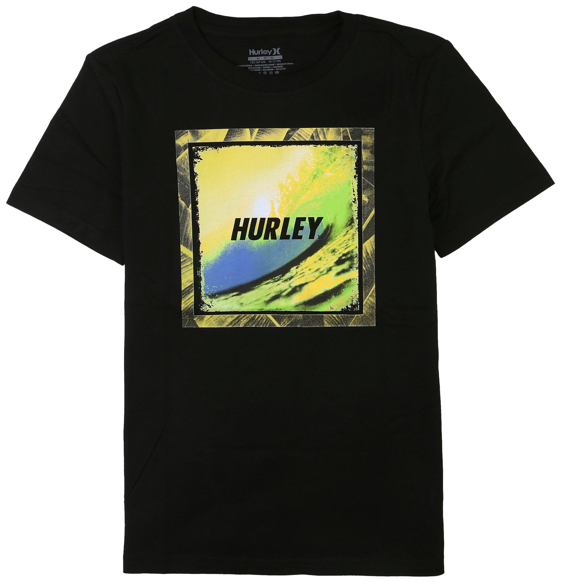 Hurley Big Boys Wave Hello Short Sleeve T-Shirt