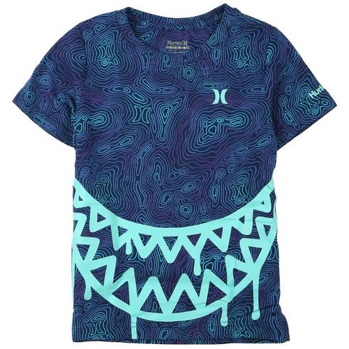 Hurley Little Boys Shark Teeth Logo T-Shirt