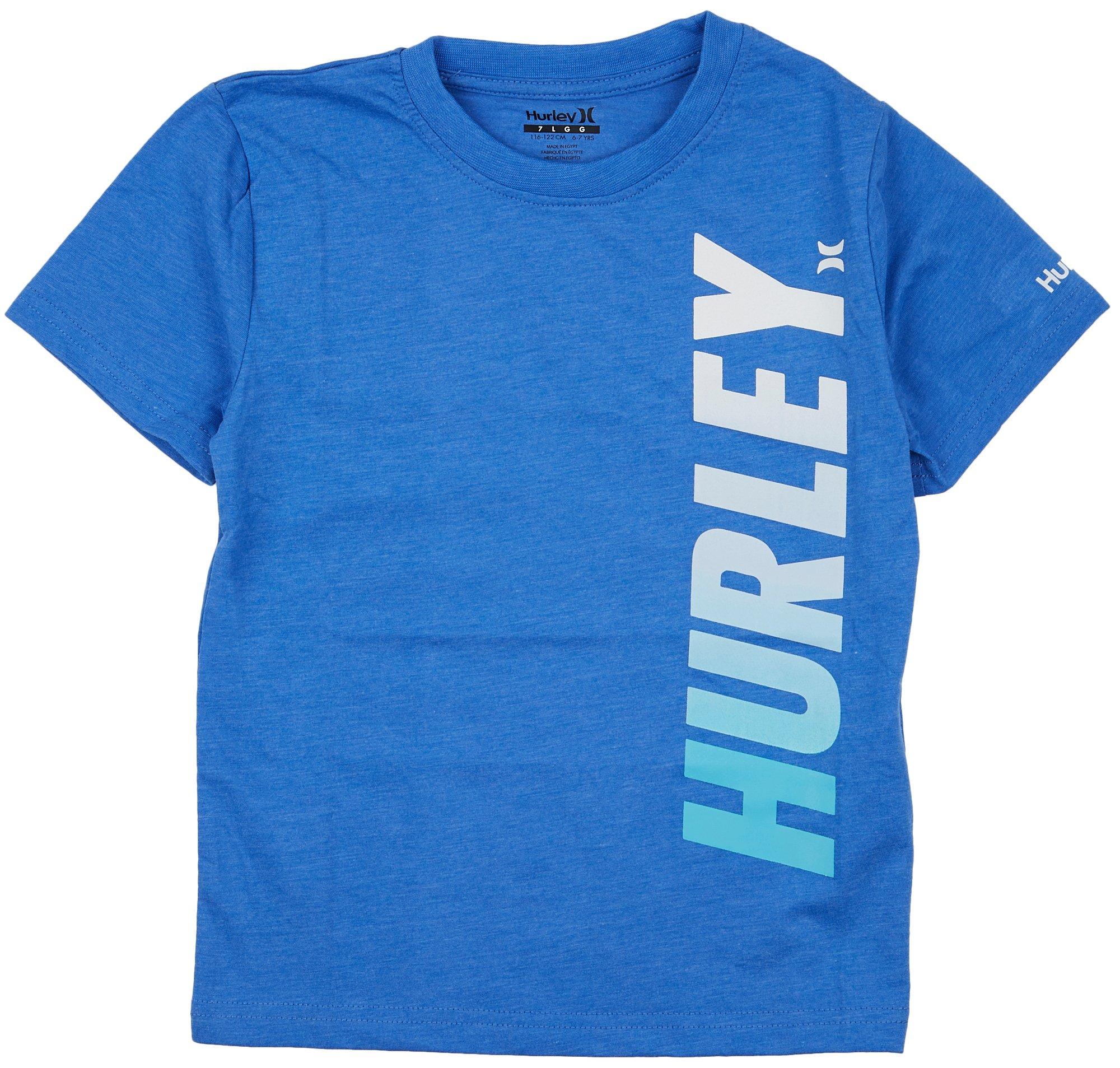 Little Boys Solid Vertical Hurley Short Sleeve T-Shirt