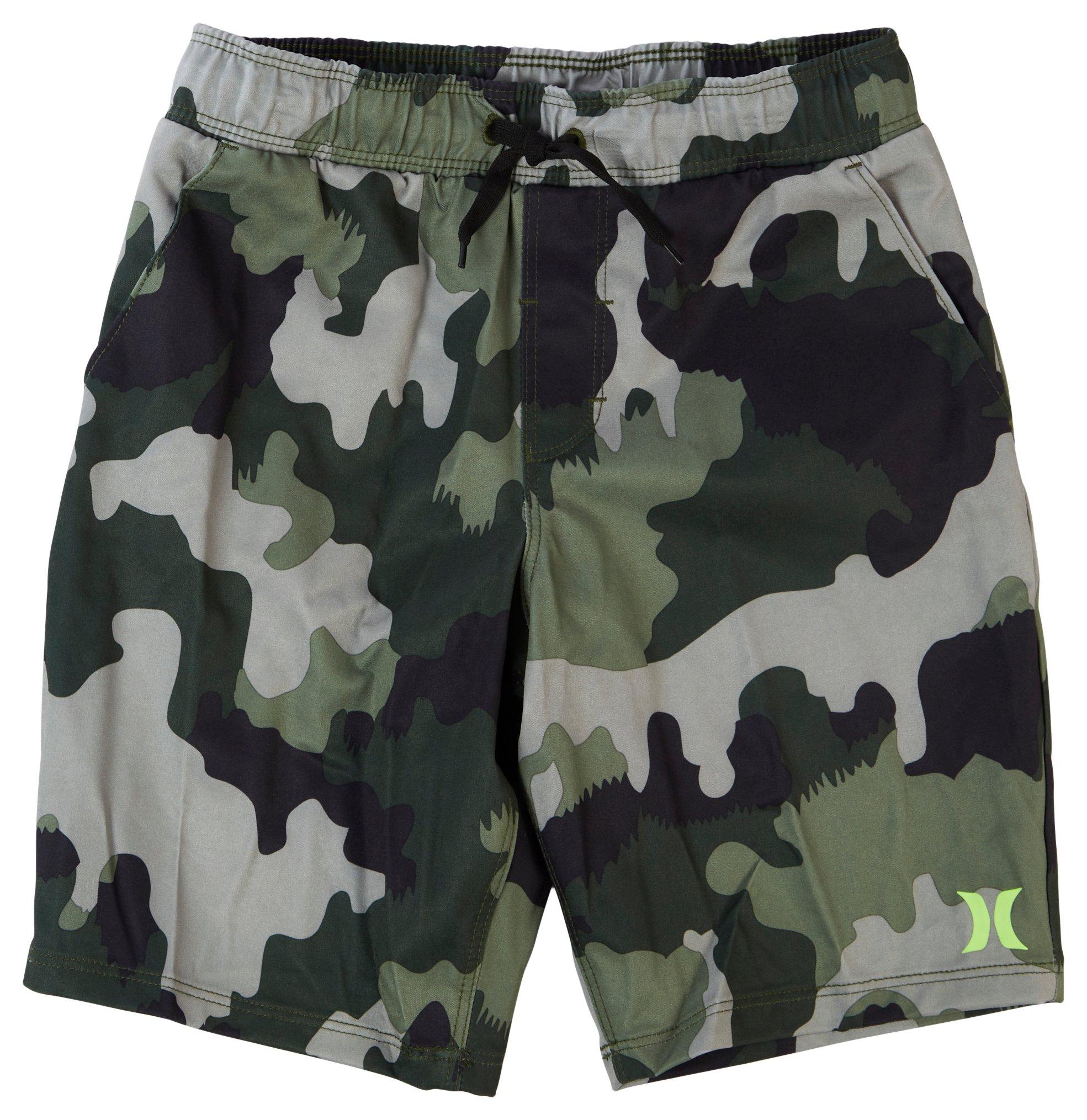 Hurley Little Boys Stretch Hybrid Camo Woven Shorts