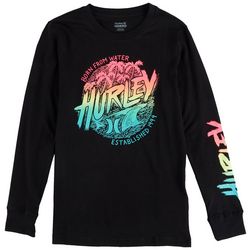 Hurley Big Boys Circle Beach Long Sleeve T-Shirt