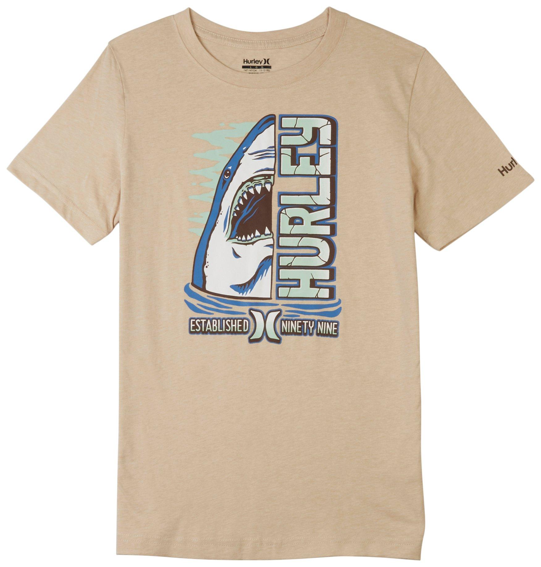 Big Boys Shark Split Short Sleeve T-Shirt