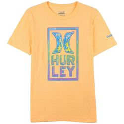Hurley Big Boys Logo Print Short Sleeve T-Shirt