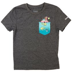Hurley Little Boys Chimp Wreck Logo T-Shirt