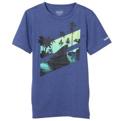 Hurley Big Boys  Shark Palm Tree Short Sleeve T-Shirt