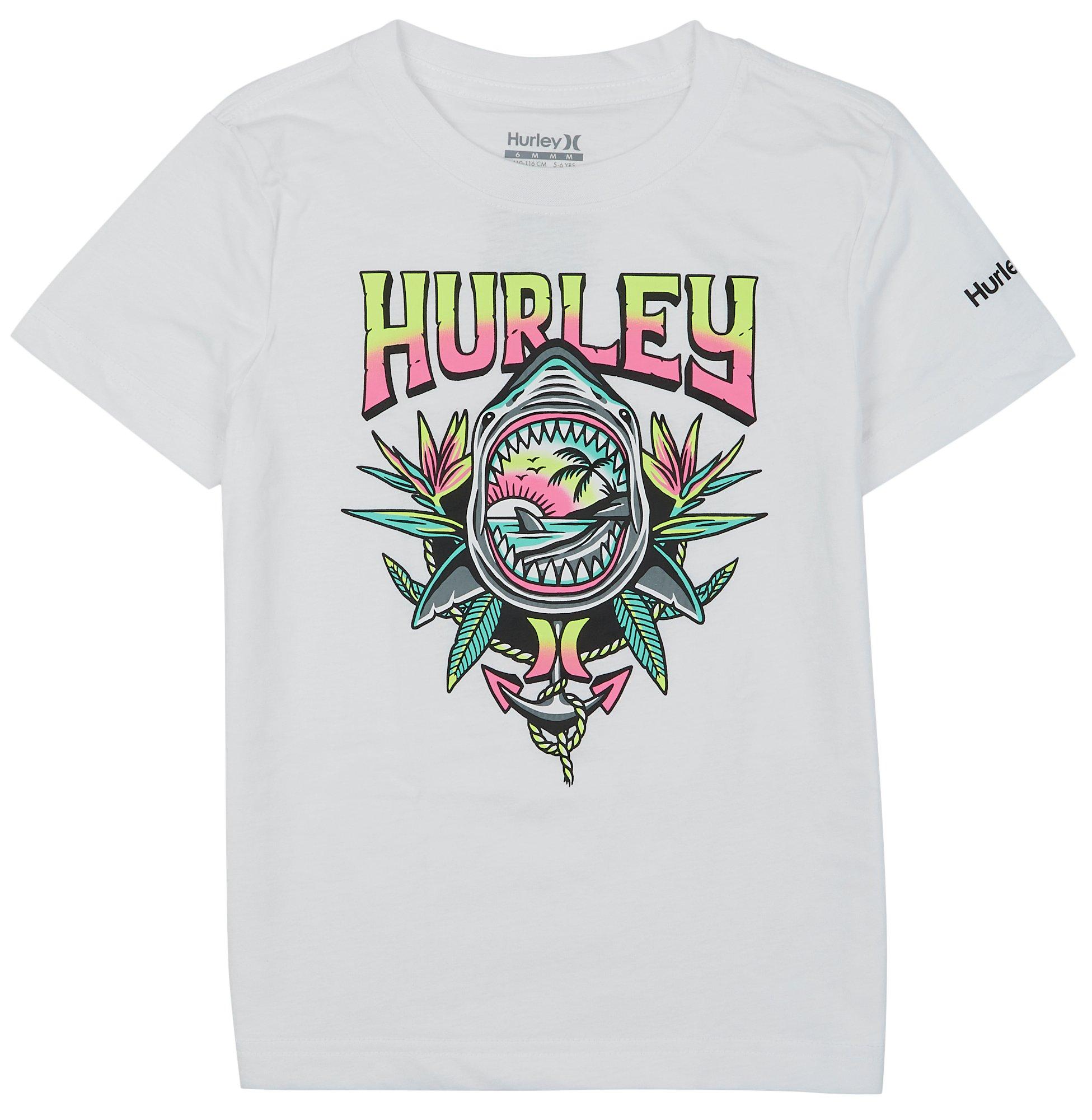 Hurley Little Boys Shark Short Sleeve Top