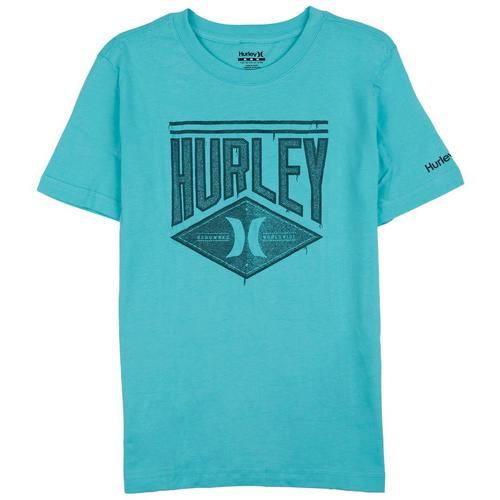 Hurley Big Boys Stitched Logo Short Sleeve T-Shirt
