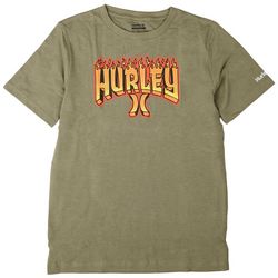 Hurley Big Boys Logo Print Short Sleeve T-Shirt