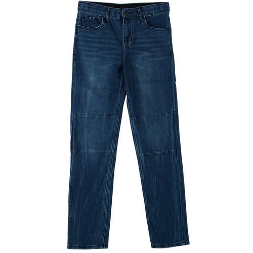 Hurley Big Boys Adjustable Waist Tapered Denim Jeans