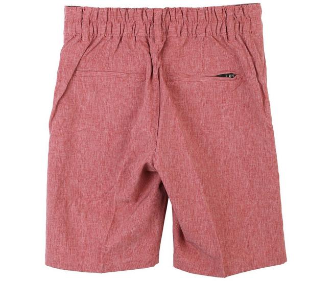 Reel Legends Little Boys Solid Hybrid Shorts - H. Red - 6