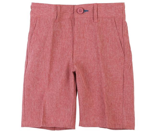 Reel Legends Little Boys Solid Hybrid Shorts - H. Red - 5