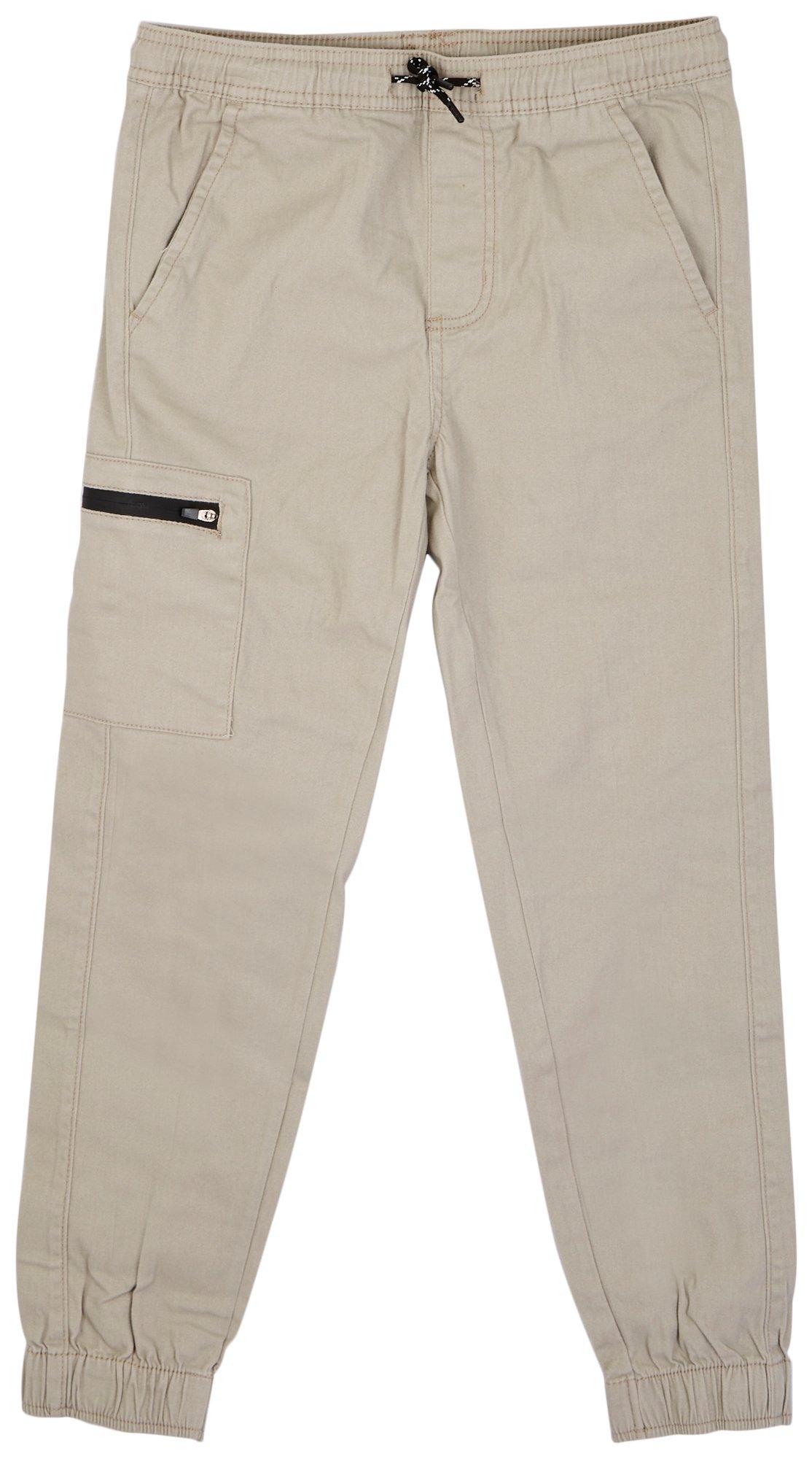 Tony Hawk Men's & Big Men's Stretch Twill Pull-On Cargo Pants, Sizes S-XL 