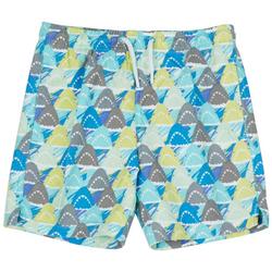 Little Boys & Big Boys Shark Print Swim Shorts