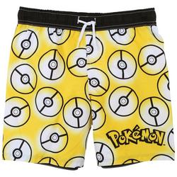 Little Boys Pikachu Swimsuit Shorts