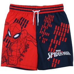 Spiderman Little & Big Boys Swimsuit Shorts