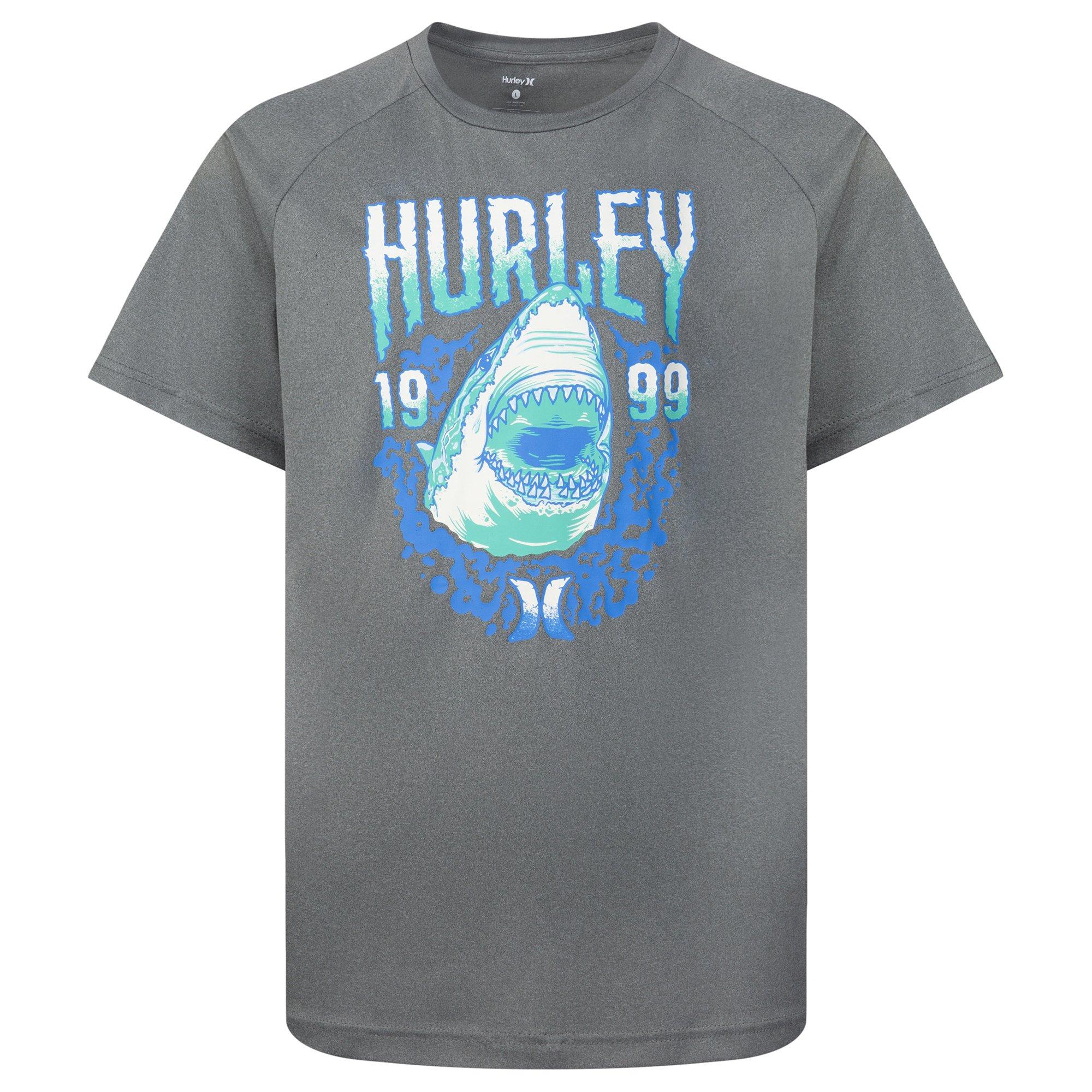Hurley Big Boys Shark Abyss UPF Graphic Tee