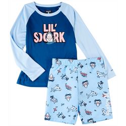Hurley Little Boys 2-pc. Lil Shark Rashguard Set