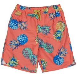 Ocean Current Big Boys Pineapple Print Swim Shorts