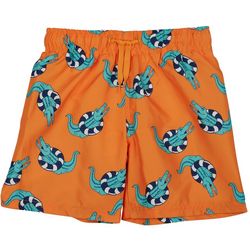 Dot & Zazz Little Boys Floatie Gator Print Swimsuit Shorts