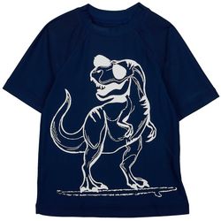 Dot & Zazz Little Boys Surf Dino Short Sleeve Swim T-Shirt