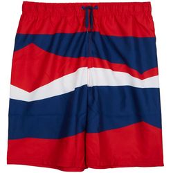 DOT & ZAZZ Boys Red/White/Blue Swimsuit Shorts