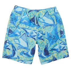 Reel Legends Big Boys Rays Print Swim Shorts