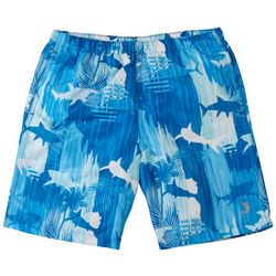 Reel Legends Big Boys Shark Print Swim Shorts