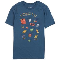 Little Boys What's In My Backpack? Short Sleeve Top