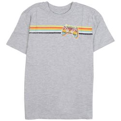 DOT & ZAZZ Little Boys Retro Game Stripes Short Sleeve Top