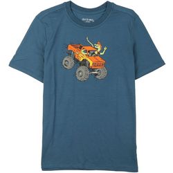 DOT & ZAZZ Big Boys Monster Truck Short Sleeve T-Shirt